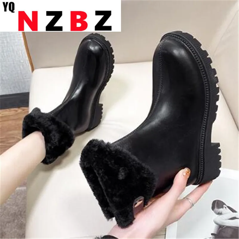 2022 Fashion New Pu Leather Platform Mid Heel Ankle Boots Women's Short Boots Zipper Warm Short Plush Lady Boots Winter Beige
2022 Fashion New Pu Leather Platform Mid Heel Ankle Boots Women's Short Boots Zipper Warm Short Plush Lady Boots Winter Beige