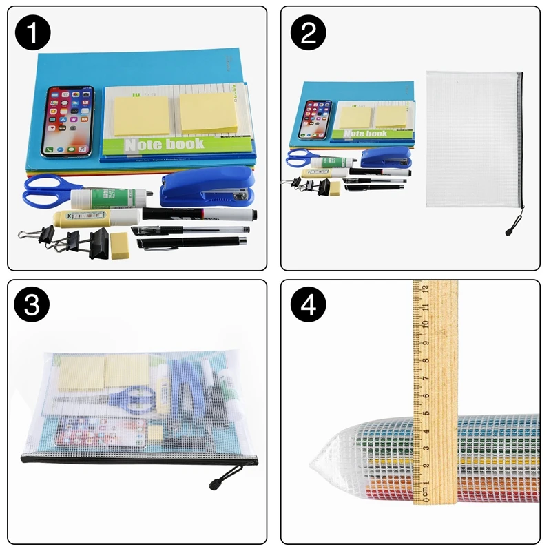 18Pcs Plastic Mesh Zip Document Holder, Letter Size Waterproof Document Pouch for School Office Supplies, Arts & Crafts Organizi
18Pcs Plastic Mesh Zip Document Holder, Letter Size Waterproof Document Pouch for School Office Supplies, Arts & Crafts Organizi