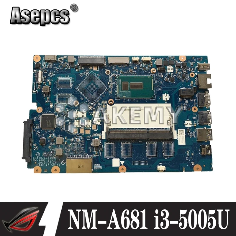 CG410 / CG510 NM A681 материнская плата для For Lenovo B50 50 100 15IBD ноутбук cpu i3 5005U DDR3 100% тестовая