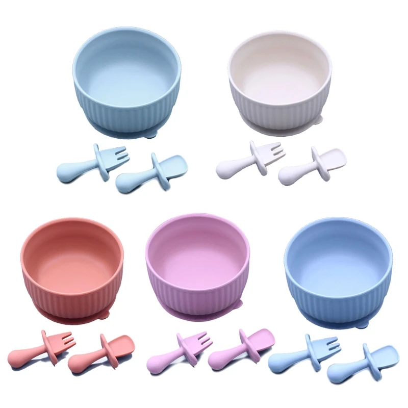 Silicone Baby Tableware with Suction Cup Toddler Plate Feeding Bowl Fork Spoon Set Training Utensils BPA Free
Silicone Baby Tableware with Suction Cup Toddler Plate Feeding Bowl Fork Spoon Set Training Utensils BPA Free