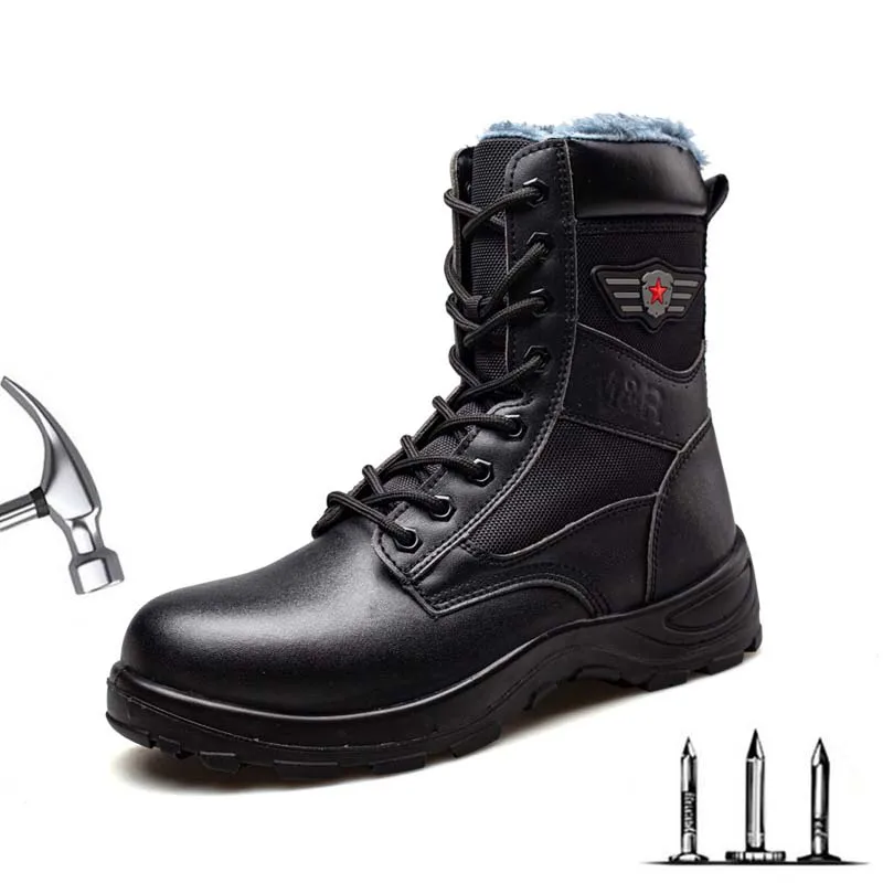 Mens Boots Safety Shoes Steel Toe Anti-Smashing Work Safety Boots Winter Shoes Boots Work Shoes Men Indestructible Shoes
Mens Boots Safety Shoes Steel Toe Anti-Smashing Work Safety Boots Winter Shoes Boots Work Shoes Men Indestructible Shoes
