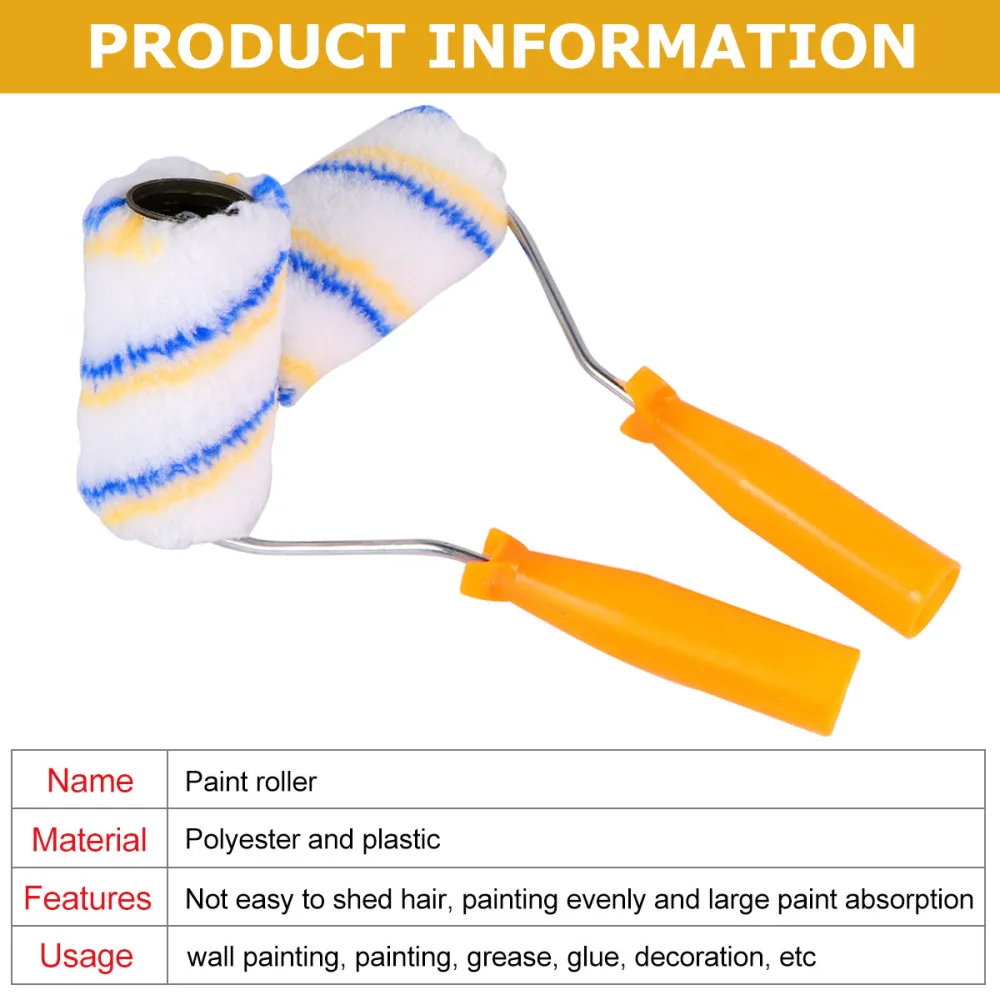 5PCS 100MM Roller Paint Brushes Professional DIY Wall Paint Brushes for Bedroom Living Room
5PCS 100MM Roller Paint Brushes Professional DIY Wall Paint Brushes for Bedroom Living Room
