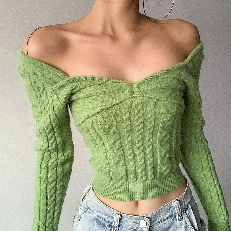 Weird Girl Niche Retro Solid Color off-Shoulder Sweater Distressed Figure Flattering Scheming off-Shoulder Fashionable Long
Weird Girl Niche Retro Solid Color off-Shoulder Sweater Distressed Figure Flattering Scheming off-Shoulder Fashionable Long