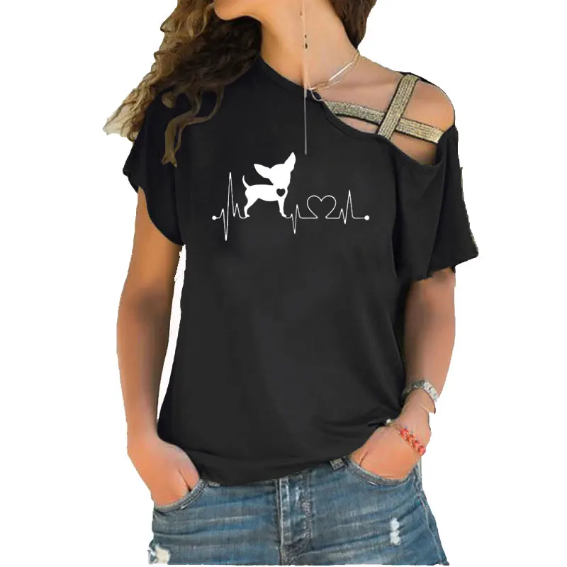 Heartbeat Chihuahua Dog Lovers Girlfriend Gift T Shirt Heartbeat Paw Dogs Tshirt Summer Women Short Sleeve Irregular Top Tees
Heartbeat Chihuahua Dog Lovers Girlfriend Gift T Shirt Heartbeat Paw Dogs Tshirt Summer Women Short Sleeve Irregular Top Tees