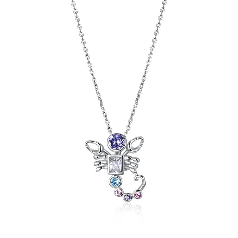 Gemini серебро 925 пробы ожерелье с искусственными кристаллами Сваровски женское со