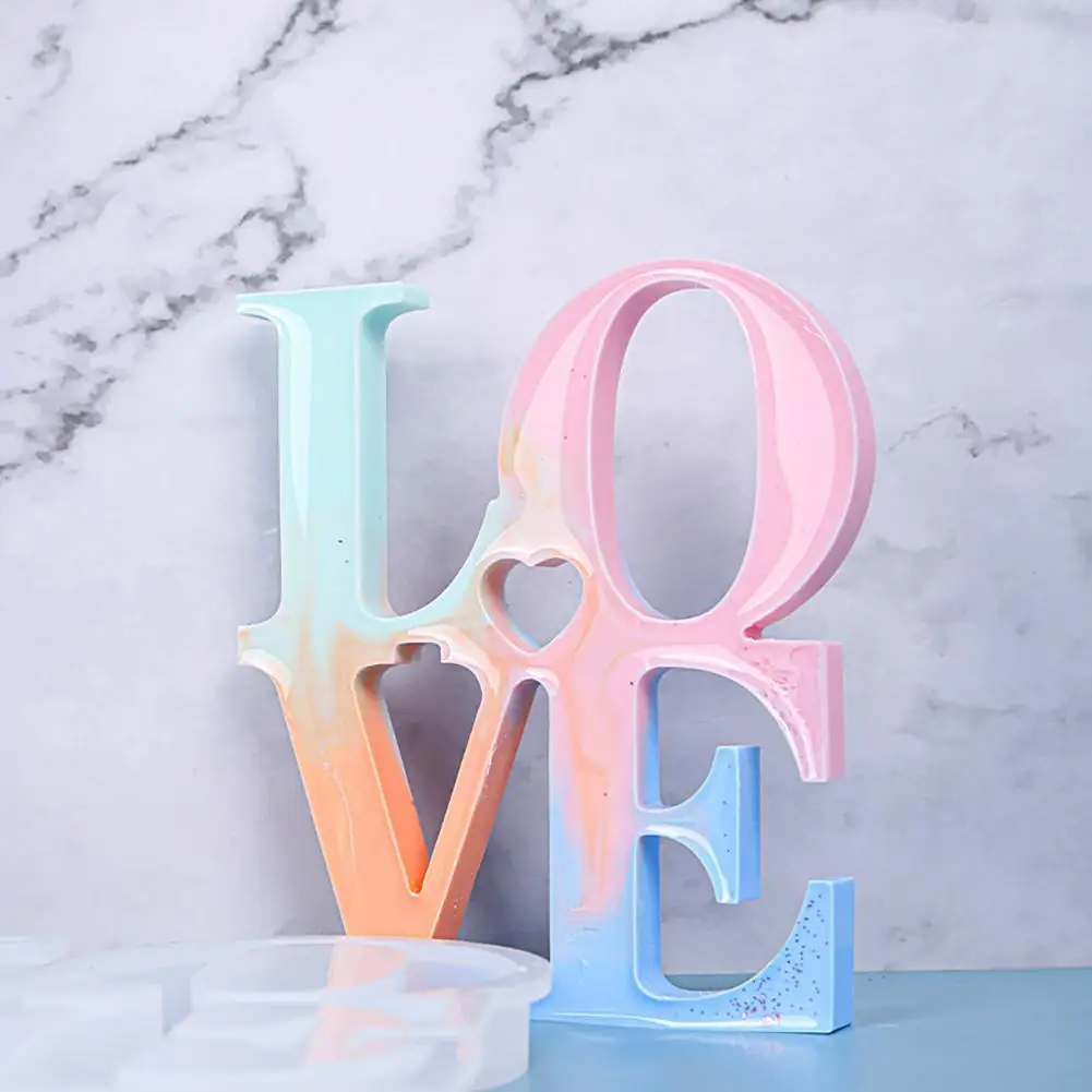 Creative Epoxy Mold Multi-function Transparent Enviromental-friendly LOVE Letter Model Candle Silicone Mold Easy to Wash for DIY
Creative Epoxy Mold Multi-function Transparent Enviromental-friendly LOVE Letter Model Candle Silicone Mold Easy to Wash for DIY