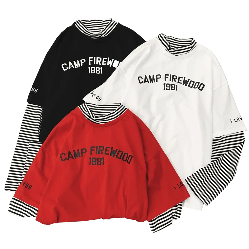 harajuku Stripe Patchwork T Shirt Half Turtleneck T-Shirts autumn Long Sleeve Tops tee Shirt Women Fashion Causal female t-shirt
harajuku Stripe Patchwork T Shirt Half Turtleneck T-Shirts autumn Long Sleeve Tops tee Shirt Women Fashion Causal female t-shirt