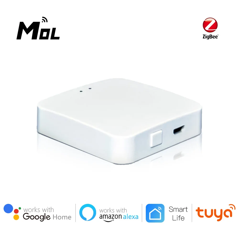 MOL Tuya Zigbee Bridge Smart Home Square Button Zigbee Gateway Hub Remote Control Devices Via Smart Life APP Works with Alexa
MOL Tuya Zigbee Bridge Smart Home Square Button Zigbee Gateway Hub Remote Control Devices Via Smart Life APP Works with Alexa