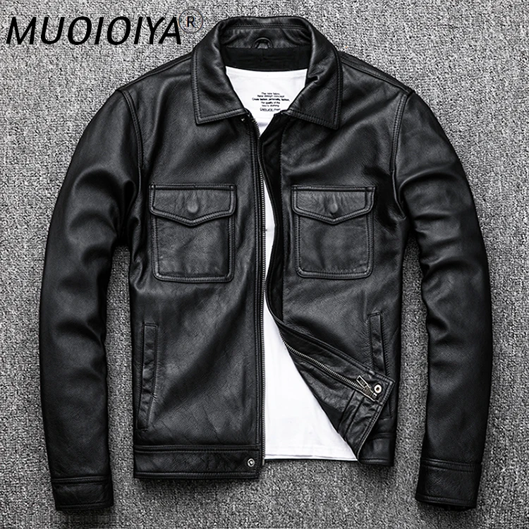 Free Shipping.Genuine Leather jacket.Winter casual black Men cowhide clothes.quality plus size leather coat.54-56 slim outlet
Free Shipping.Genuine Leather jacket.Winter casual black Men cowhide clothes.quality plus size leather coat.54-56 slim outlet