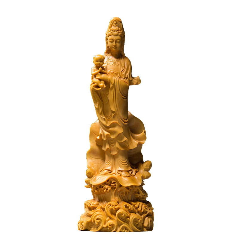 XS167-19-22CM Hand Carved Boxwood Carving Figurine Buddha Statue Home Decor -SongZi Guanyin Buddha
XS167-19-22CM Hand Carved Boxwood Carving Figurine Buddha Statue Home Decor -SongZi Guanyin Buddha