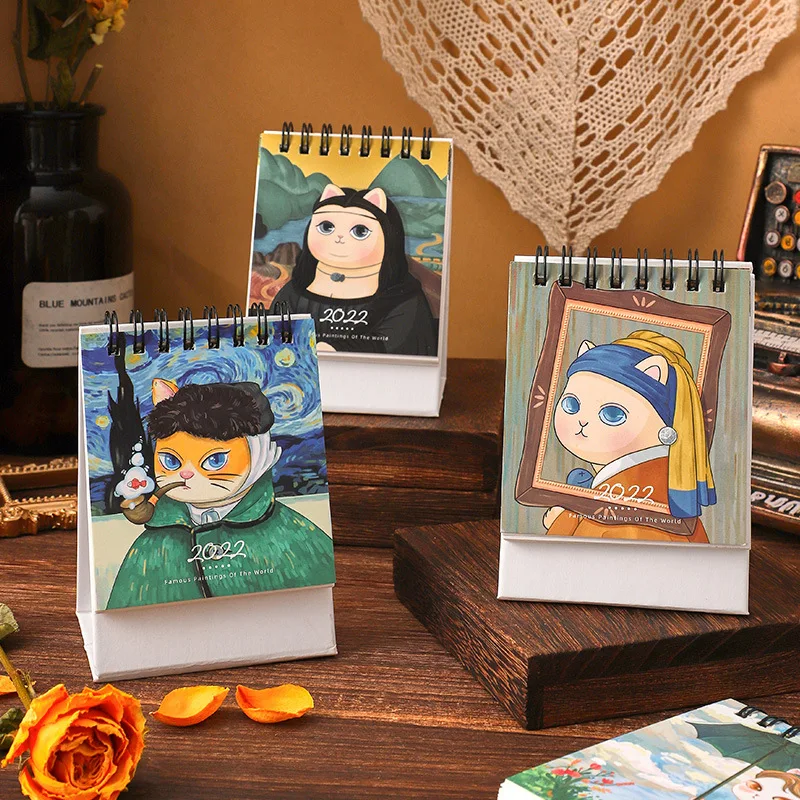 2022 Van Gogh Oil Painting Series Mini Desk Calendar Mona Lisa Cartoon Cat Calendars Yearly Agenda Organizer
2022 Van Gogh Oil Painting Series Mini Desk Calendar Mona Lisa Cartoon Cat Calendars Yearly Agenda Organizer