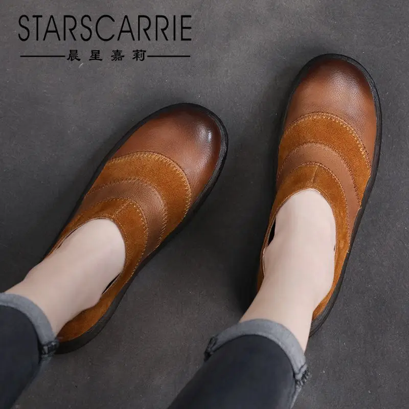 2021 spring new handmade leather women's shoes British flat soled soft shoes deep mouth single shoes women's large
2021 spring new handmade leather women's shoes British flat soled soft shoes deep mouth single shoes women's large