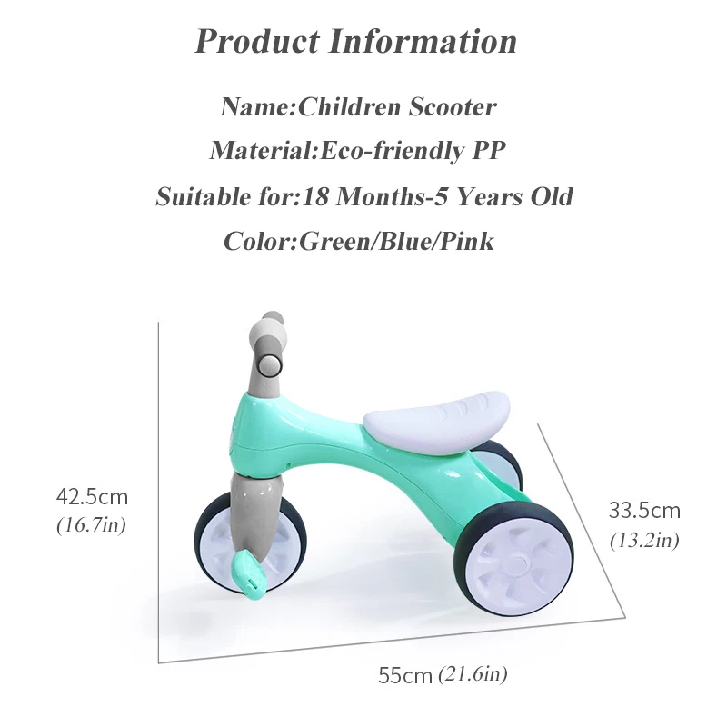 Infant Shining Children Scooter 3/4 Wheels Children Twist Car Tricycle Baby Learning Walk 18m-5years Kids Scooter Balance Bike
Infant Shining Children Scooter 3/4 Wheels Children Twist Car Tricycle Baby Learning Walk 18m-5years Kids Scooter Balance Bike