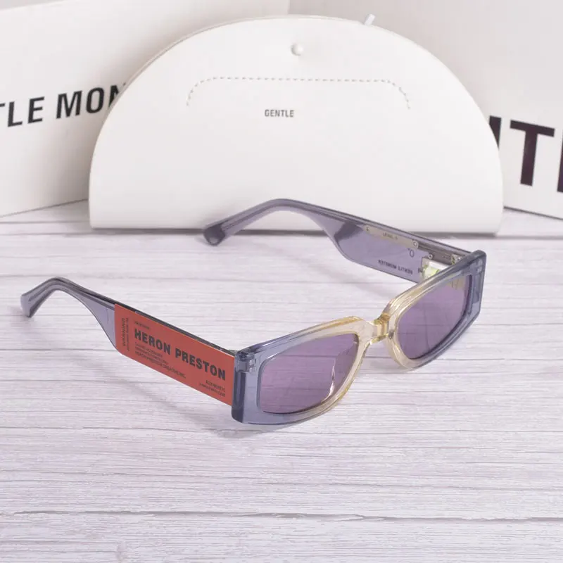 

2021 Luxury Brand Gentle HERON PRE Sunglasses Women Men Aceate Square UV400 Sun Glasses LEVEL With Original Packing