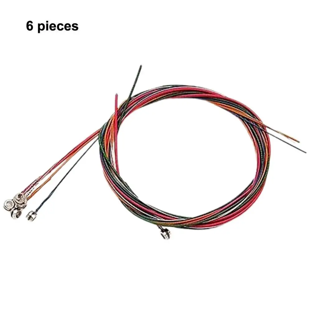 Hot Sale Perfect 1 Set 6Pcs Rainbow Colorful Color Steel Strings for Acoustic Guitar Parts Accessories
Hot Sale Perfect 1 Set 6Pcs Rainbow Colorful Color Steel Strings for Acoustic Guitar Parts Accessories