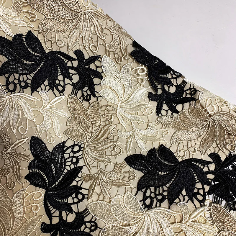 Flectit Gold & Black Floral Embroidery Lace Skirt High Waist Knee Length Pencil Midi Skirts For Women
Flectit Gold & Black Floral Embroidery Lace Skirt High Waist Knee Length Pencil Midi Skirts For Women