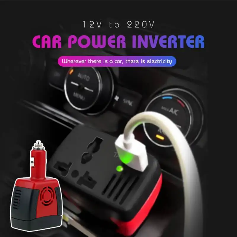 12V to 220V Car Power Inverter 1pcs Cigarette Lighter Power Supply 150W 12V DC to 220V AC Car Power Inverter Adapter with USB Ch
12V to 220V Car Power Inverter 1pcs Cigarette Lighter Power Supply 150W 12V DC to 220V AC Car Power Inverter Adapter with USB Ch