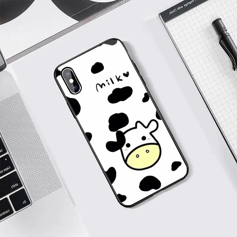 Cute Cow print Milk animal Phone Case Tempered glass For iphone 5C 6 6S 7 8 plus X XS XR 11 PRO MAX 
Cute Cow print Milk animal Phone Case Tempered glass For iphone 5C 6 6S 7 8 plus X XS XR 11 PRO MAX