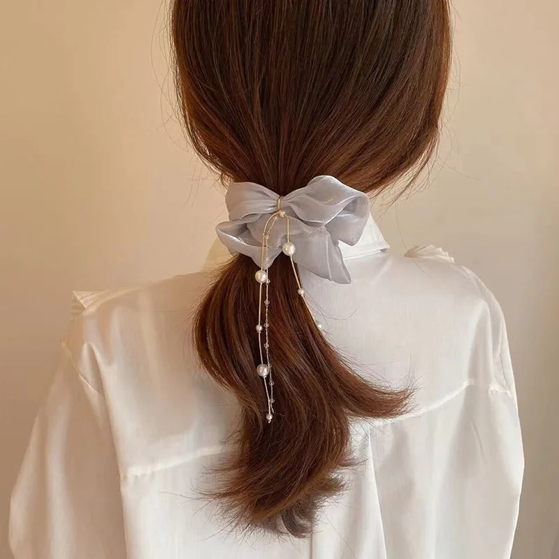 Fashion Candy Color Hair Jewelry Imitation Pearl Tassel Elastic Hair rope for Women Girls Party Accessories Brand Headwear
Fashion Candy Color Hair Jewelry Imitation Pearl Tassel Elastic Hair rope for Women Girls Party Accessories Brand Headwear