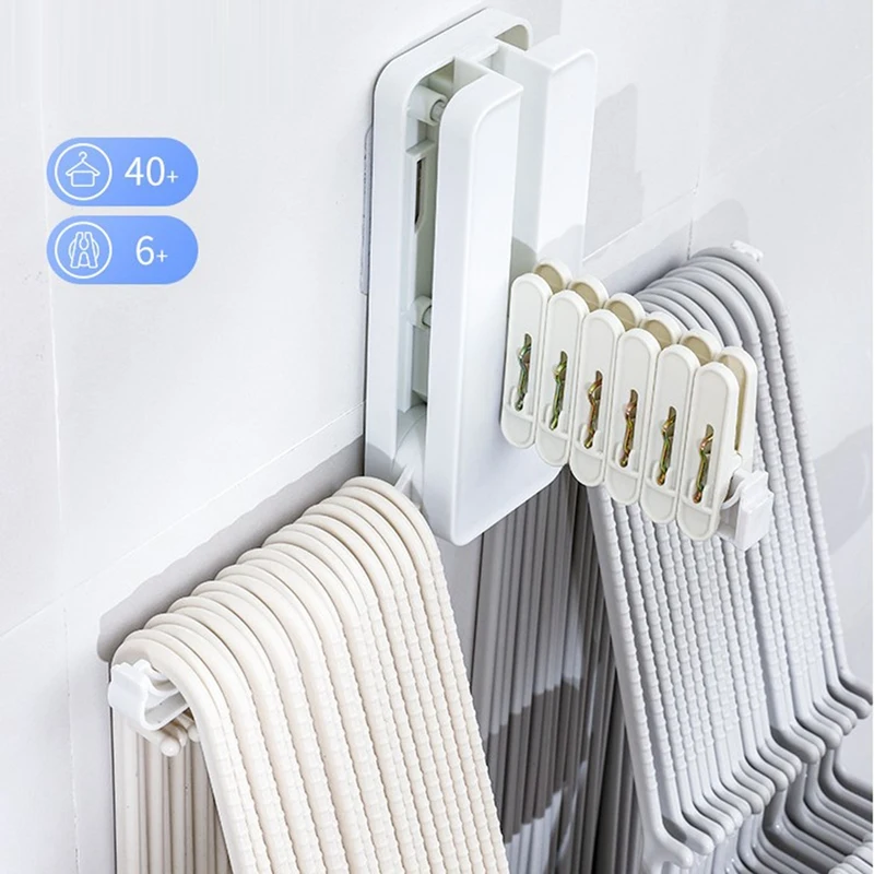 3 PCS Wall Mounted Foldable Clothes Hanger Storage Rack Free Punch Self-Adhesive Clothes Hanger Organizer Space Saving
3 PCS Wall Mounted Foldable Clothes Hanger Storage Rack Free Punch Self-Adhesive Clothes Hanger Organizer Space Saving
