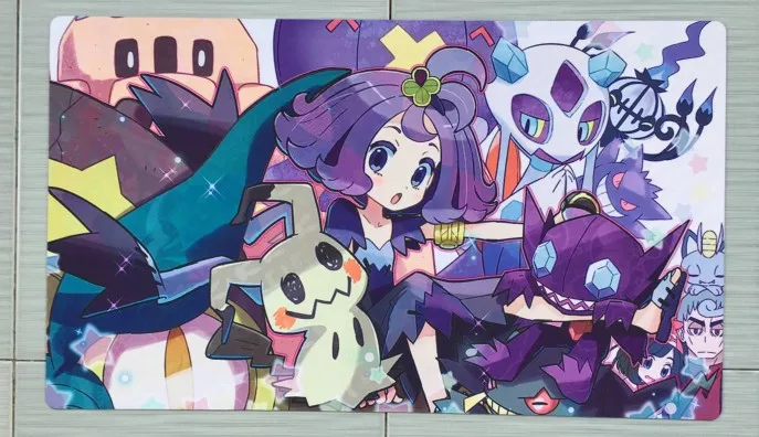 Takara Tomy PTCG аксессуары Pokemon Playmat карточная настольная игра Eevee Acerola сумка для