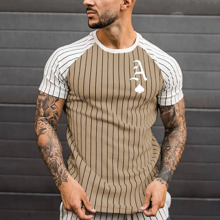 2021Summer Men T-shirt Stripped Color Matching Oversize T Shirt Male Streetwear Fashion Poker Print Short Sleeve Tshirt Men Tops
2021Summer Men T-shirt Stripped Color Matching Oversize T Shirt Male Streetwear Fashion Poker Print Short Sleeve Tshirt Men Tops