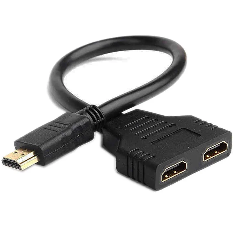 1 In 2 Out HDMI-compatible Cable Splitter Cable Switcher Adapter Converter For HDTV Tablet XBOX 1080P
1 In 2 Out HDMI-compatible Cable Splitter Cable Switcher Adapter Converter For HDTV Tablet XBOX 1080P