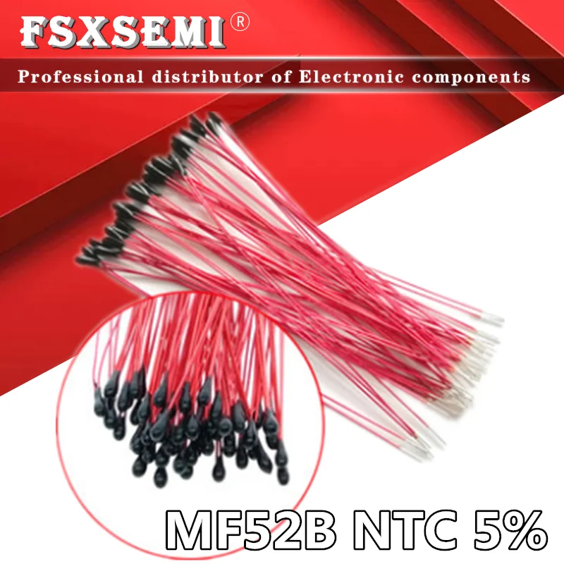 10pcs NTC MF52B 10K 100K 3435 Probe strap wire thermistor B3435 B3950 5% Enameled wire Temperature control sensor
10pcs NTC MF52B 10K 100K 3435 Probe strap wire thermistor B3435 B3950 5% Enameled wire Temperature control sensor