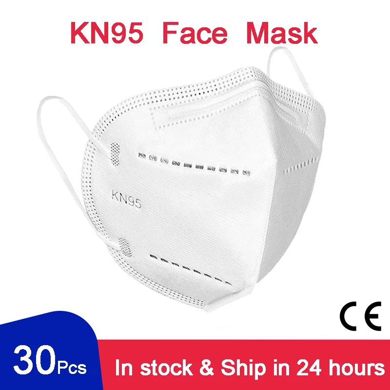 30 Pcs KN95 Mascarillas Face Mask 95% PM2.5 FFP2 CE 5 Layers Filter Breathable Protective Health Mouth Mask For Face Mascarilla
30 Pcs KN95 Mascarillas Face Mask 95% PM2.5 FFP2 CE 5 Layers Filter Breathable Protective Health Mouth Mask For Face Mascarilla