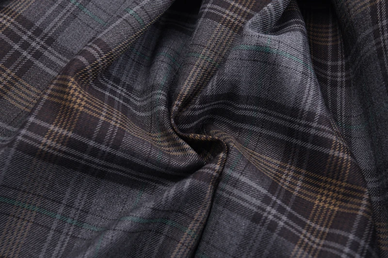 High Waist Plaid Single Button Pleated Mini Half-body Pleated Skirt Women Loose Fashion New Spring Summer 2021 C899 
High Waist Plaid Single Button Pleated Mini Half-body Pleated Skirt Women Loose Fashion New Spring Summer 2021 C899