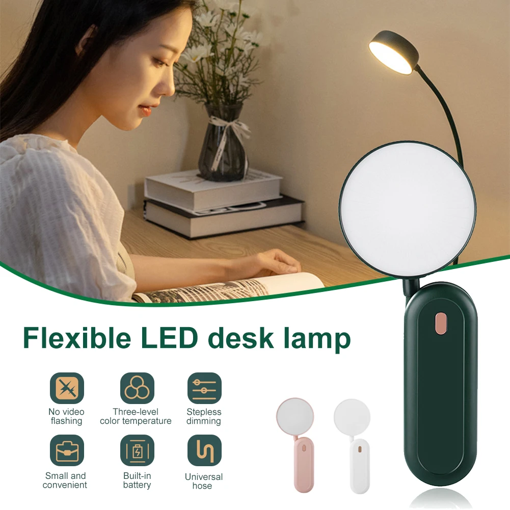 LED Desk Lamp Adjustable 3-Level Lightness Table Lamp Bendable Hose Lamp Bedroom Study Room Office Indoor Lighting Accessories
LED Desk Lamp Adjustable 3-Level Lightness Table Lamp Bendable Hose Lamp Bedroom Study Room Office Indoor Lighting Accessories