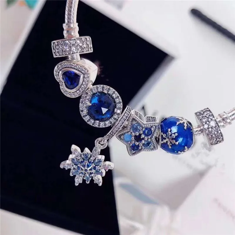 Blue Charm Bracelet 925 Sterling Silver Factory Wholesale Charms Fit For Suitable Bracelet Silver Buckle Jewelry for pandora DIY
Blue Charm Bracelet 925 Sterling Silver Factory Wholesale Charms Fit For Suitable Bracelet Silver Buckle Jewelry for pandora DIY
