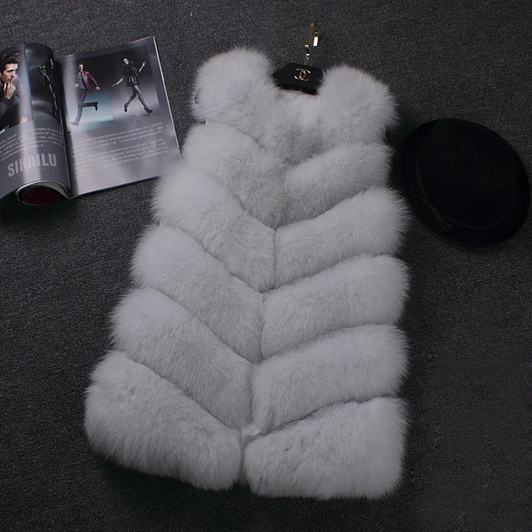 Pop new style women's full l fox fur vest in the long coat slim slimming bar specials
Pop new style women's full l fox fur vest in the long coat slim slimming bar specials