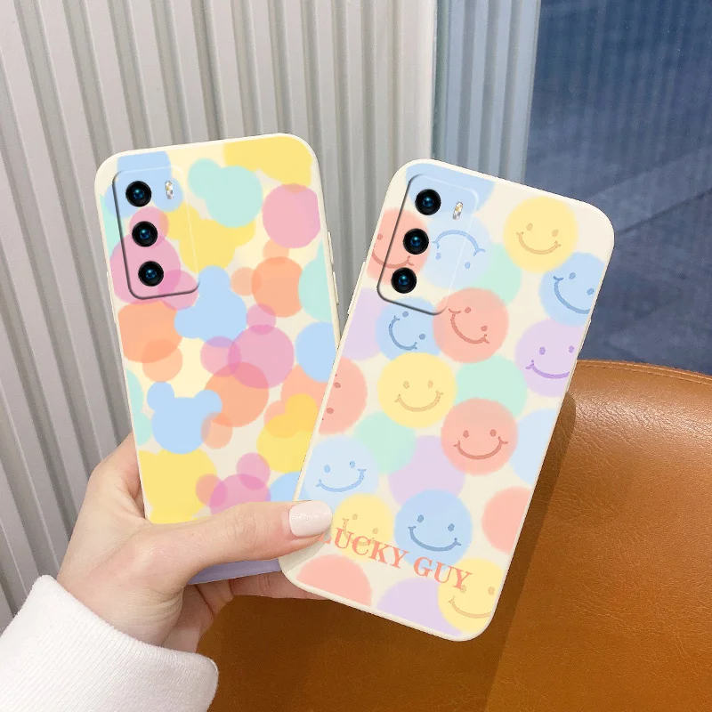Smiley Liquid Silicone Soft Case For Huawei P40 P30 P20 Pro Lite Mate 40 30 20 Pro Lite PSmart 2021 Y7A Shockproof Phone Cover
Smiley Liquid Silicone Soft Case For Huawei P40 P30 P20 Pro Lite Mate 40 30 20 Pro Lite PSmart 2021 Y7A Shockproof Phone Cover