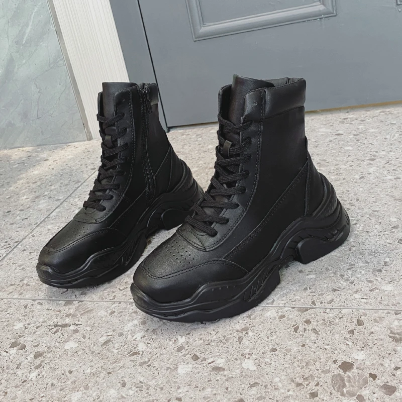 ADBOOV Fashion Chunky Boots Women Fall Winter PU Leather Ankle boots Ladies High Top Casual Sneakers Shoes Female
ADBOOV Fashion Chunky Boots Women Fall Winter PU Leather Ankle boots Ladies High Top Casual Sneakers Shoes Female