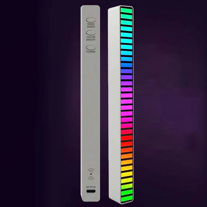 APP Control LED Strip Light Sound Control Pickup Rhythm Light Music Atmosphere Light RGB Colorful Tube USB Ambient Light
APP Control LED Strip Light Sound Control Pickup Rhythm Light Music Atmosphere Light RGB Colorful Tube USB Ambient Light