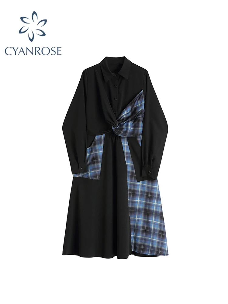 Fashion Vintage Plaid Patchwork Irregular Dress Autumn Women Korean Dress Streetwear Gothic Chic Long Sleeve A-line Long Frocks
Fashion Vintage Plaid Patchwork Irregular Dress Autumn Women Korean Dress Streetwear Gothic Chic Long Sleeve A-line Long Frocks