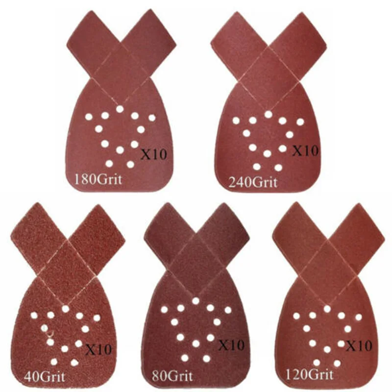 50pcs Sanding Discs Sheet Triangle Mouse Sandpaper Grinder Pads Sander Hook Loop
50pcs Sanding Discs Sheet Triangle Mouse Sandpaper Grinder Pads Sander Hook Loop