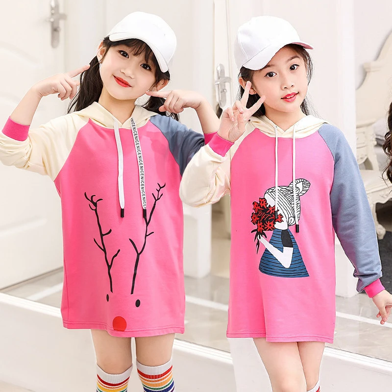 2-12 Years Cartoon Pattern Spring Autumn Girls Hoodies Full Sleeve Cotton Sweatshirt For Girl Children Birthday Present Clothes
2-12 Years Cartoon Pattern Spring Autumn Girls Hoodies Full Sleeve Cotton Sweatshirt For Girl Children Birthday Present Clothes
