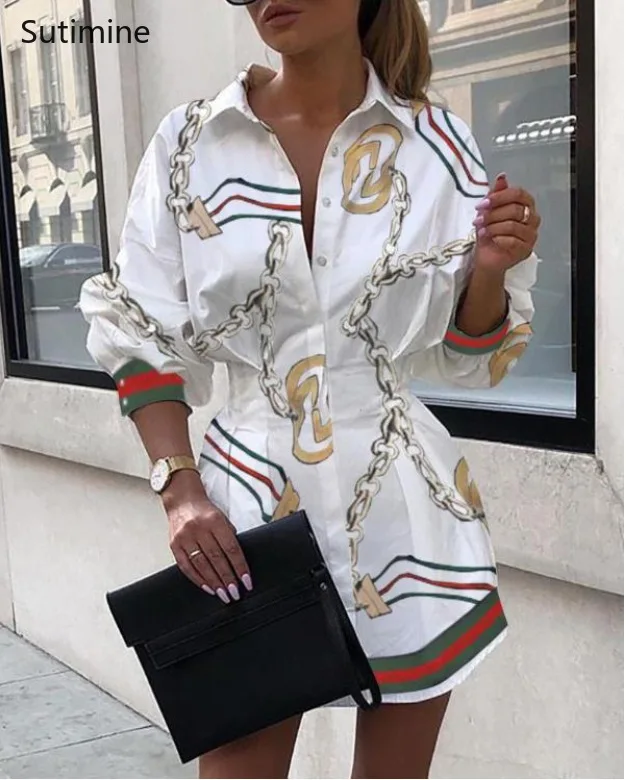 Hot Sale Fashion Printed Slim Waist Half Lantern Sleeve Shirt Dress for Women Plus Size Dress Mini Summer Vestido De Mujer
Hot Sale Fashion Printed Slim Waist Half Lantern Sleeve Shirt Dress for Women Plus Size Dress Mini Summer Vestido De Mujer