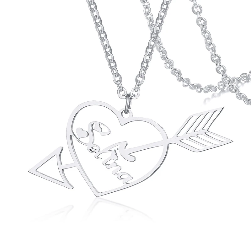 Personalized Name Necklace With Love Arrow Gold Heart Choker Stainlesss Steel Custom Necklaces For Women Men Jewelry Gift
Personalized Name Necklace With Love Arrow Gold Heart Choker Stainlesss Steel Custom Necklaces For Women Men Jewelry Gift