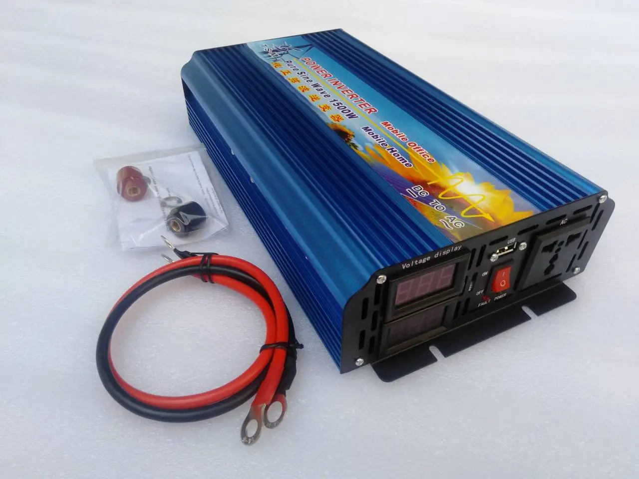 Inverteris 1500W peak 3000W ren sinuskurve inverter 1500w Pure Sine Wave Power Inverter DC 12v to AC 110V 60HZ
Inverteris 1500W peak 3000W ren sinuskurve inverter 1500w Pure Sine Wave Power Inverter DC 12v to AC 110V 60HZ