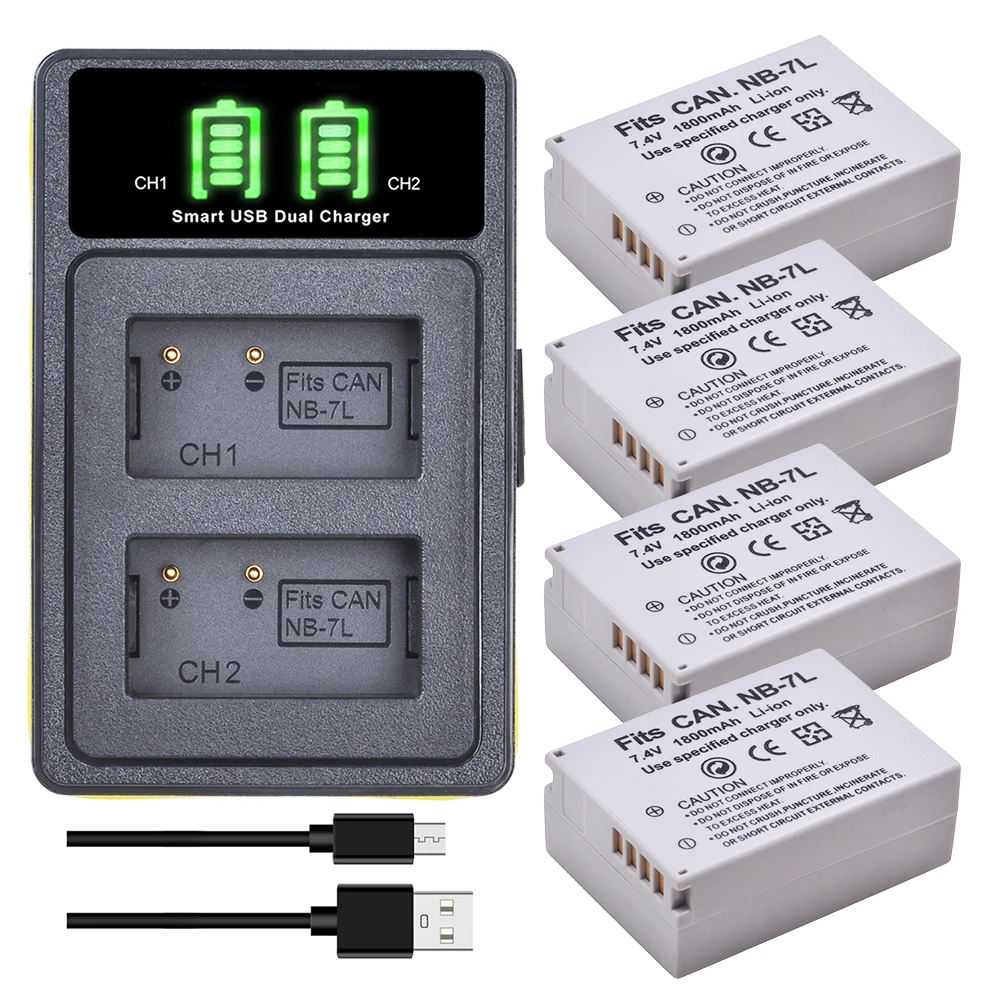 NB-7L NB 7L NB7L Replacement Battery + Build-in USB Charger with Type-C for Canon Powershot G10 G12 G11 SX30IS SX30 IS
NB-7L NB 7L NB7L Replacement Battery + Build-in USB Charger with Type-C for Canon Powershot G10 G12 G11 SX30IS SX30 IS