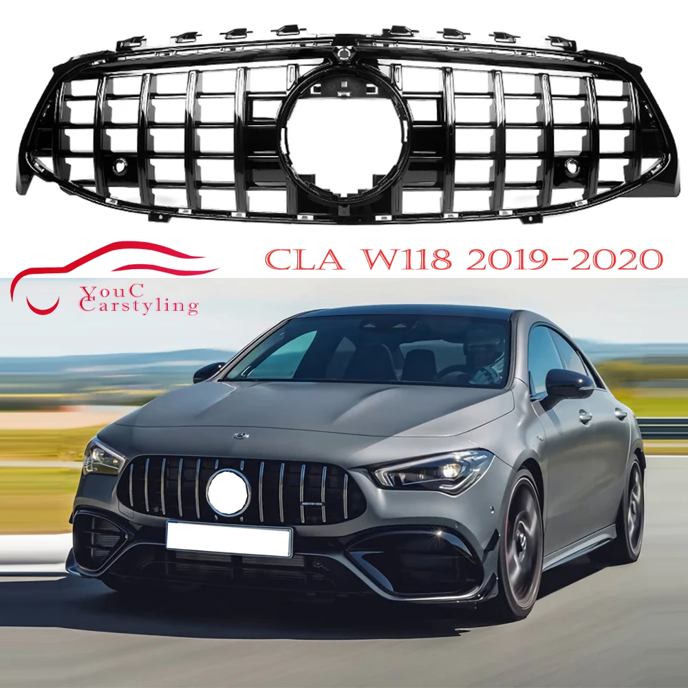 C118 GT Front Grille for Mercedes CLA Class 2019-2022 W118 CLA250 CLA200 CLA220 ABS Sport Front Bumper Grill Car Styling
C118 GT Front Grille for Mercedes CLA Class 2019-2022 W118 CLA250 CLA200 CLA220 ABS Sport Front Bumper Grill Car Styling