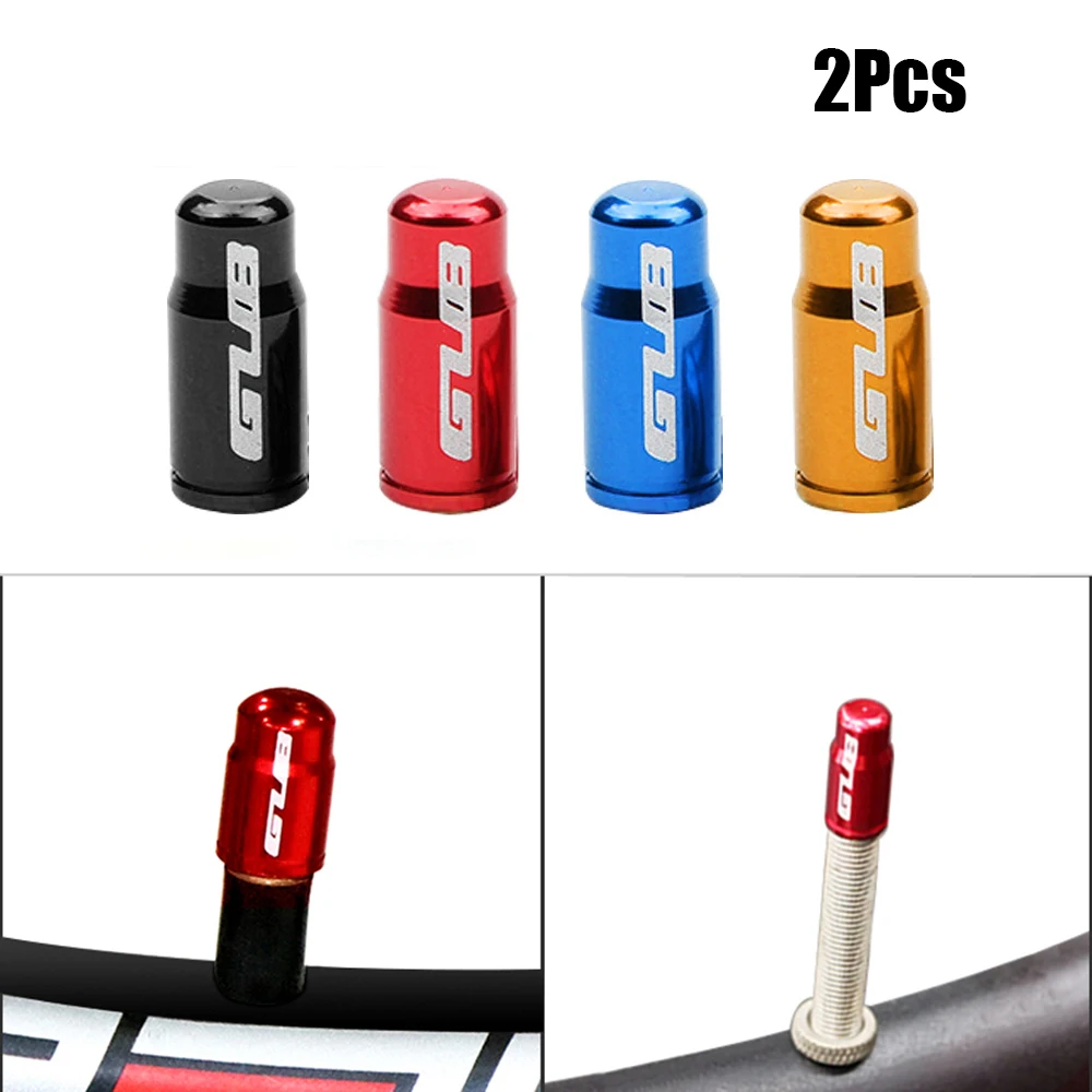 

2pcs Bike Accessories Aluminum Bicycle Tire Valve Cap Presta MTB Road Bike Inner Tube Valve Cover AV/FV Universal Car Motorcycle