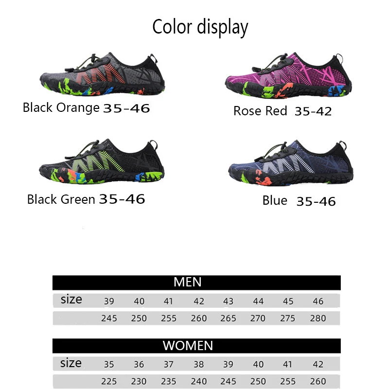 Water Shoes Lightweight Comfortable Hiking Shoes Men Women Outdoor Sports Jogging Sneaker Soft Quick Dry Upstream Trekking Beach 
Water Shoes Lightweight Comfortable Hiking Shoes Men Women Outdoor Sports Jogging Sneaker Soft Quick Dry Upstream Trekking Beach