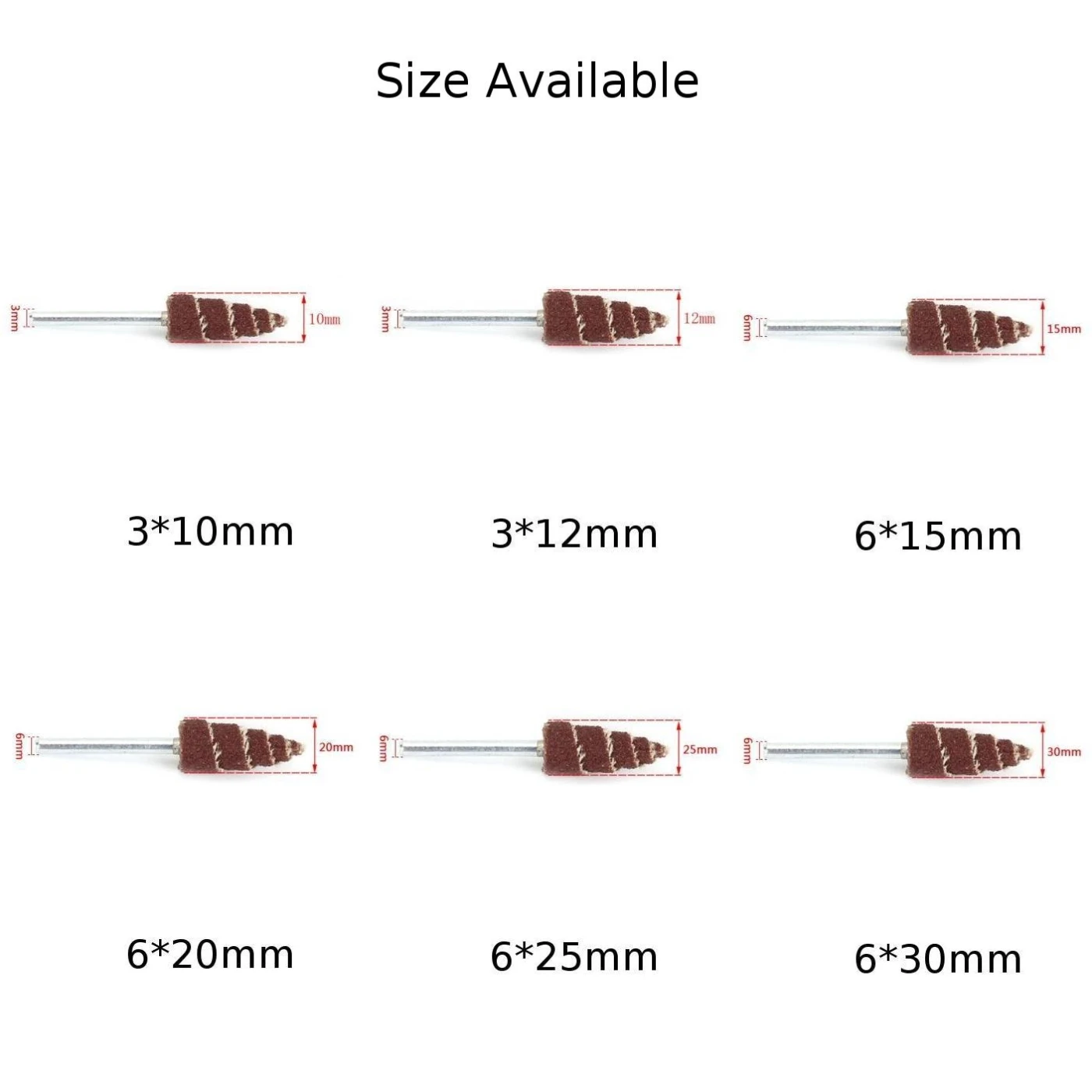 Sandpaper Wheel Conical Flap Wheels Grinding Head 3mm/ 6mm Shank Diameter Adhesive Sandpaper Rotary Tool
Sandpaper Wheel Conical Flap Wheels Grinding Head 3mm/ 6mm Shank Diameter Adhesive Sandpaper Rotary Tool