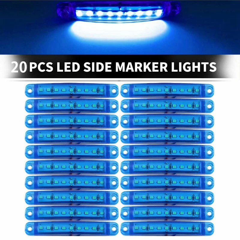 20Pcs Durable Green 9-LED Truck Trailer Lorry Sealed Side Marker Clearance Light Low Led Trailer Light Rear Side Lamp
20Pcs Durable Green 9-LED Truck Trailer Lorry Sealed Side Marker Clearance Light Low Led Trailer Light Rear Side Lamp