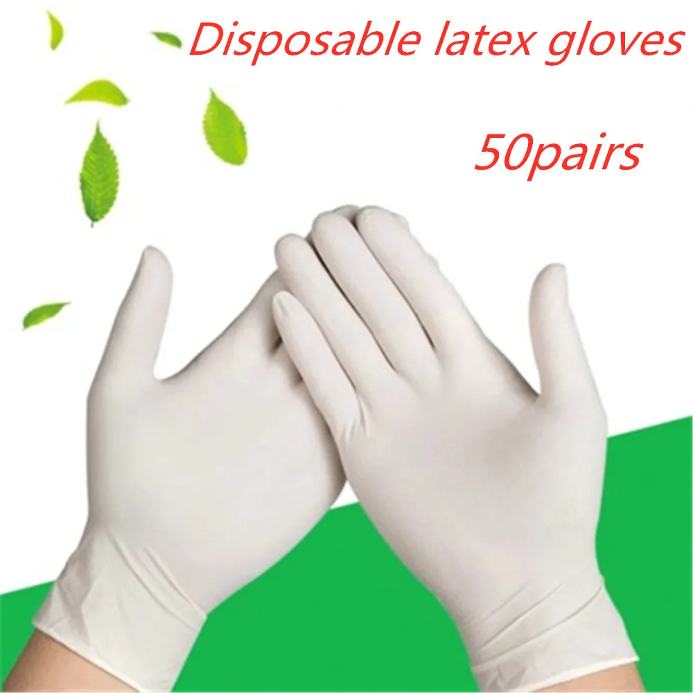 100pcs/lot Disposable Gloves Latex Cleaning Food Gloves Universal Household Garden Cleaning Gloves
100pcs/lot Disposable Gloves Latex Cleaning Food Gloves Universal Household Garden Cleaning Gloves
