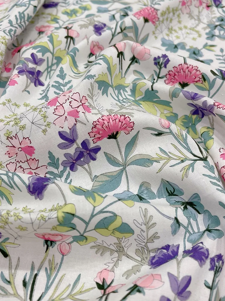 Pastoral Floral Plain Cotton Sewing Fabric DIY Children's Wear Cloth Make Bedding Quilt Decoration Home DIY Tissue 50X145Cm 
Pastoral Floral Plain Cotton Sewing Fabric DIY Children's Wear Cloth Make Bedding Quilt Decoration Home DIY Tissue 50X145Cm